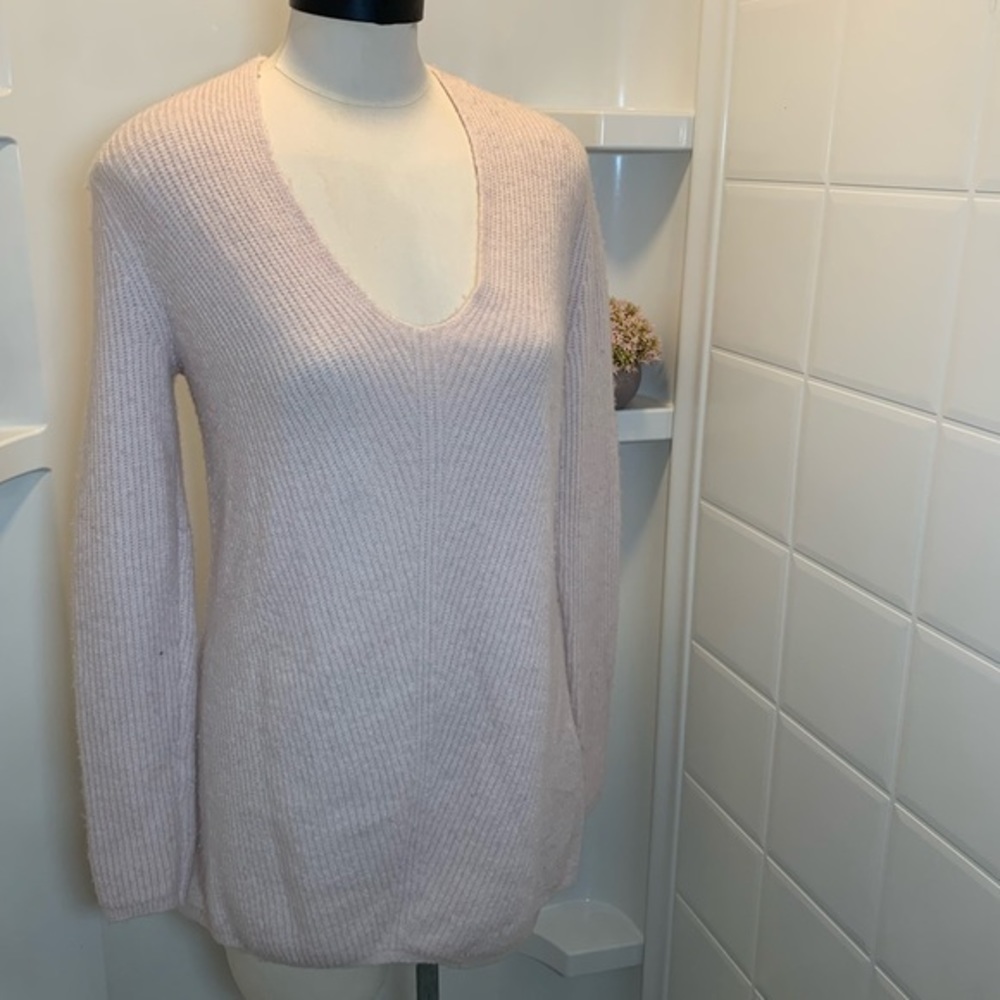 Loft Soft Ribbed V Neck Sweater - Picture 2 of 12